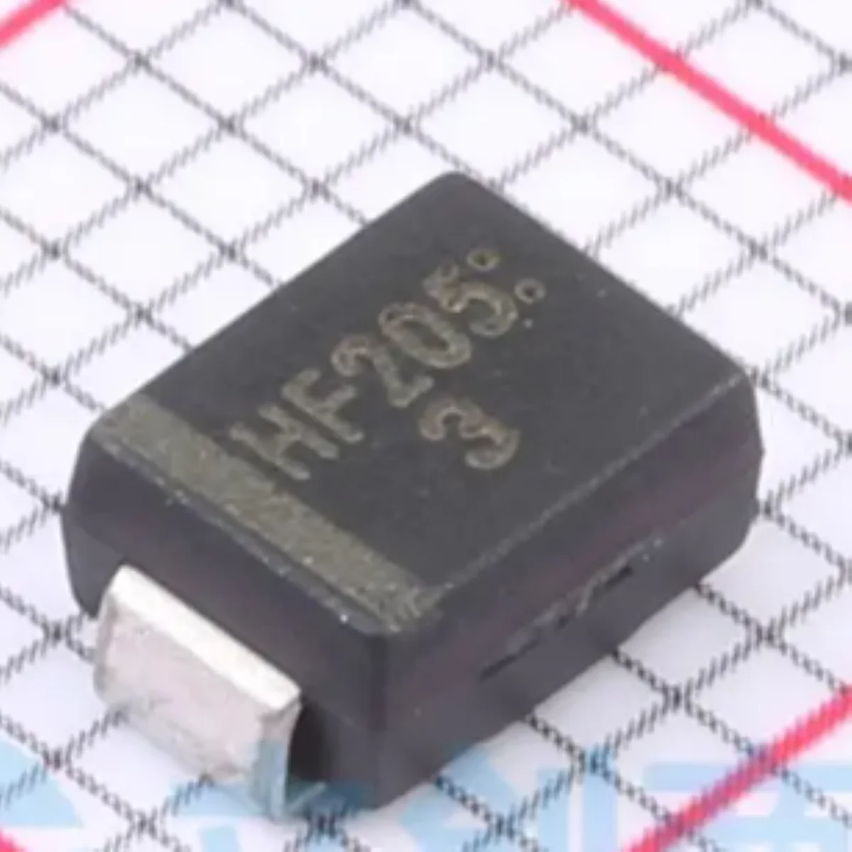 50PCS HFMB205 DO-214AA SMB Marking HF205 NEW Original Universal Diode 1.3V 400V 5uA 2A 1 Standalone Rectifiers Diode HFMB205