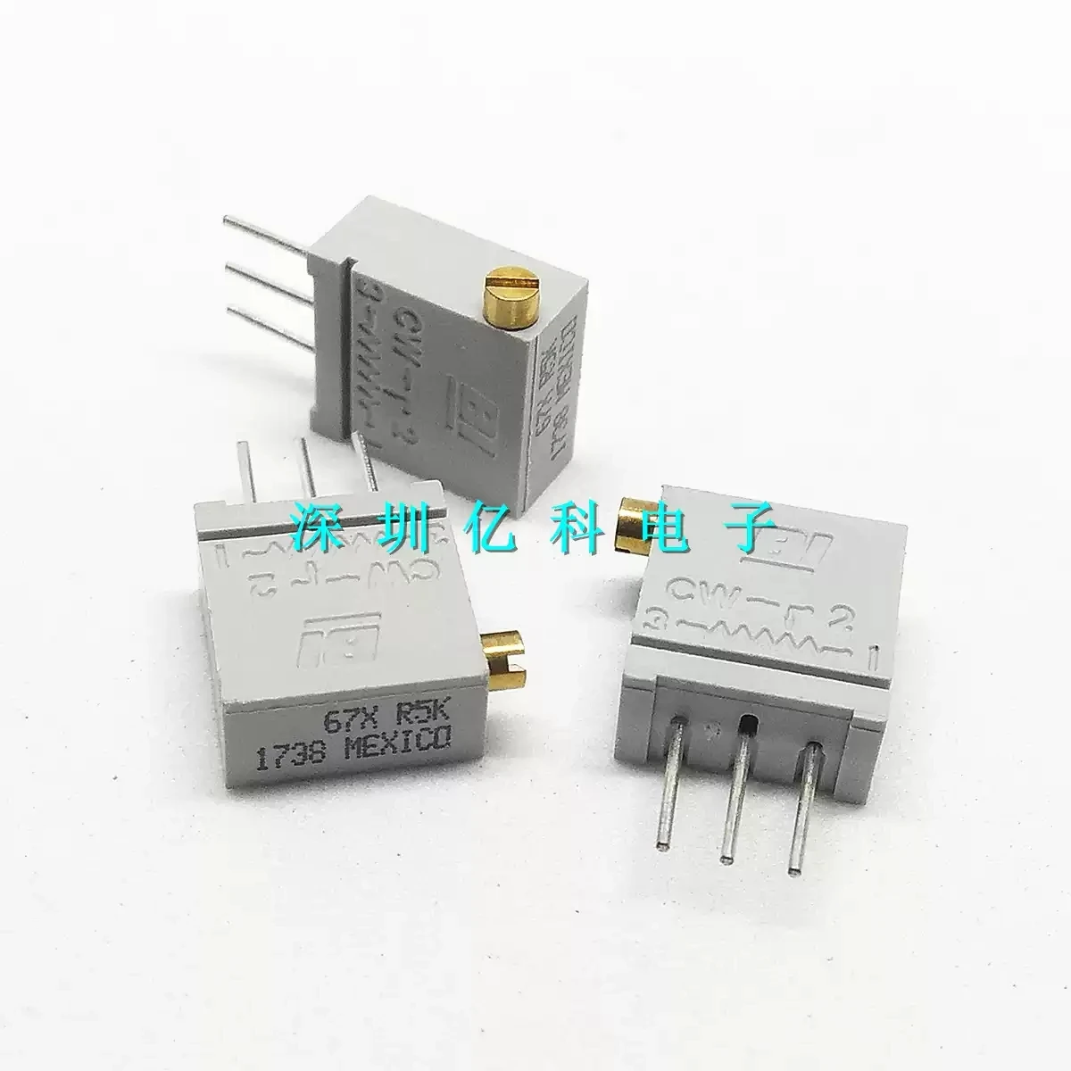 Imported American BI precision multi turn adjustable potentiometer/resistor 67XR5KLF 5K 67X 3296X side adjustable