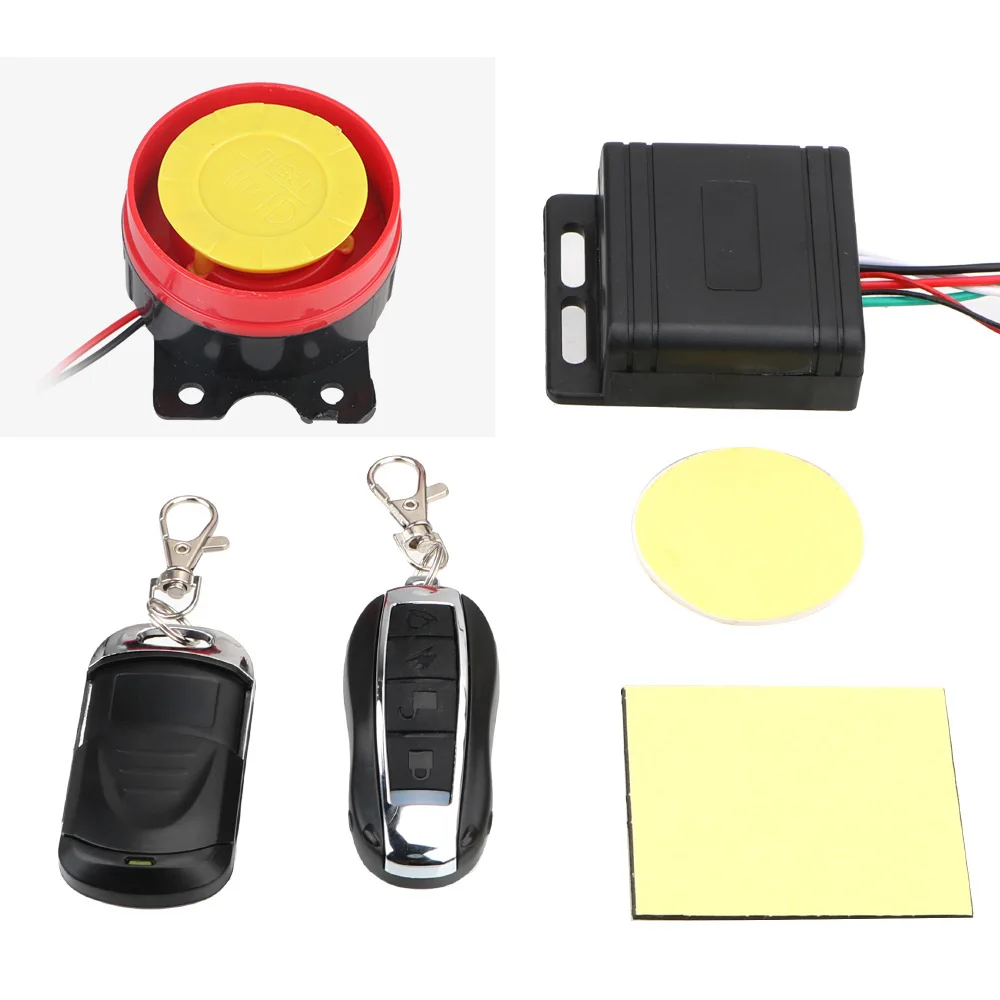 

Interior Accessories Remote Control Key Security Alarm System 12V Anti-theft Car Keyring Motorcycle Bike Smart Alarm