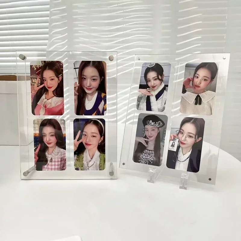 Kpop Photocard Holder Acrylic Photo Frame with Base Idol Picture