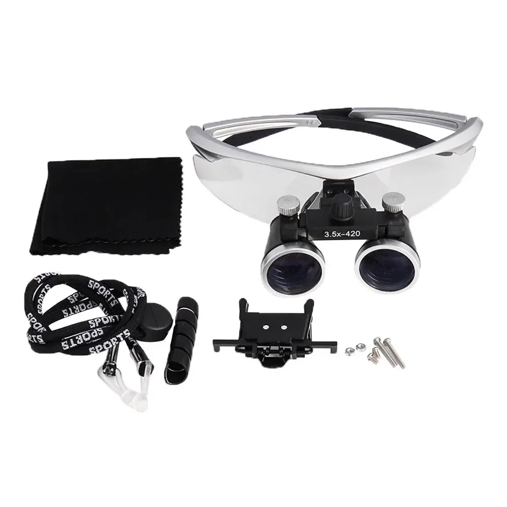 1Set 2.5X/3.5X Dental  Magnifier Binocular Surgical Operation Dentistry Professional Magnifying Glasses Medical Operation Loupe