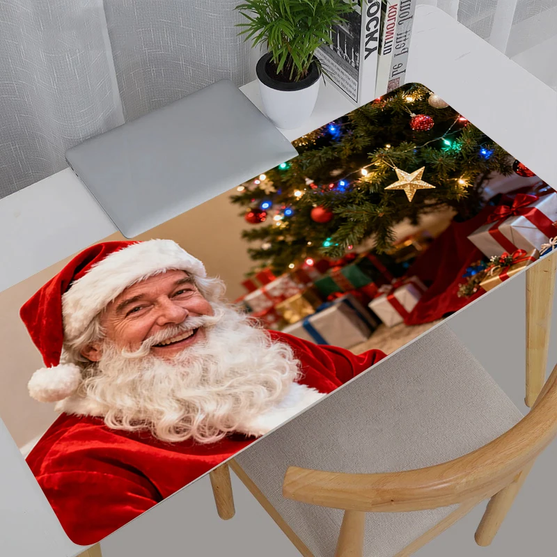 마우스 패드 대형 게이머 XXL 키보드 데스크 마우스 매트 카펫 고무 타피스 수리스 게이밍 노트북 메리 크리스마스 선물 마우스패드