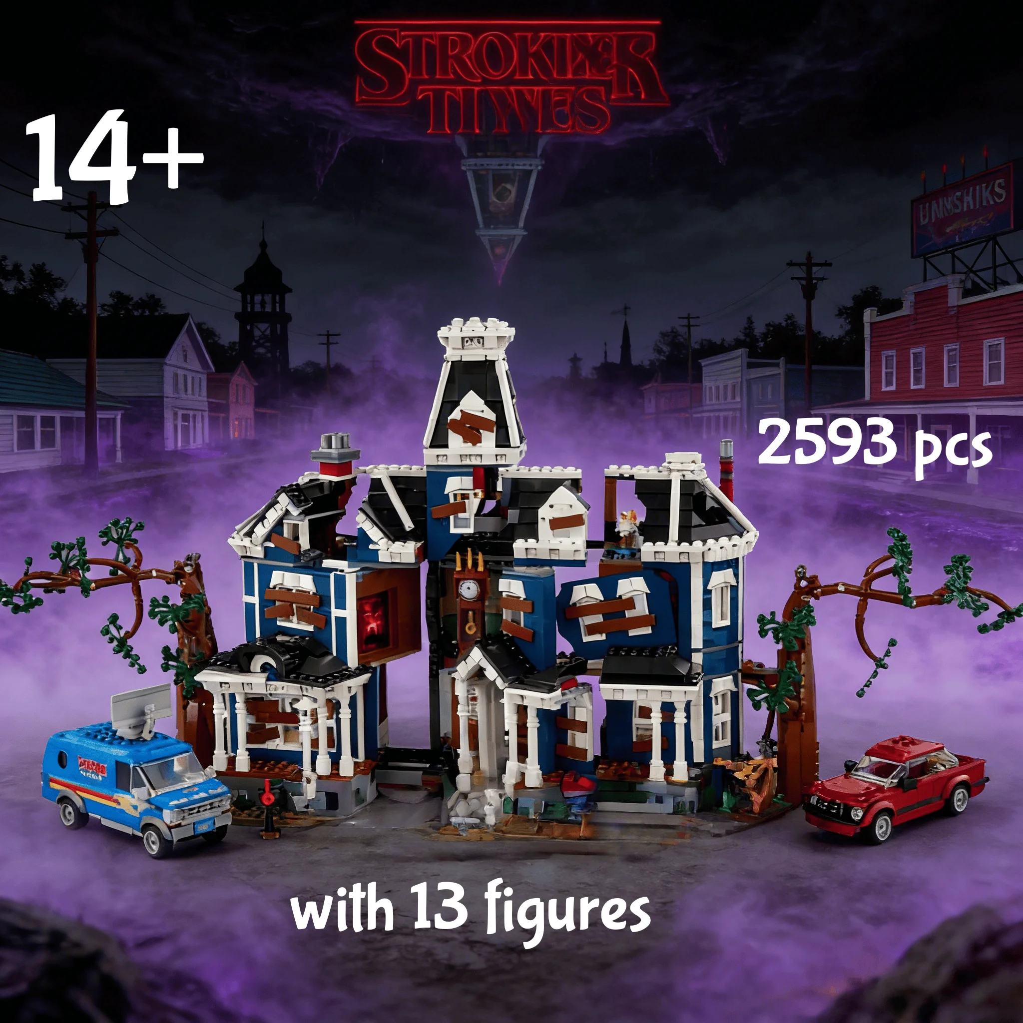 

2026 In Stock 2593 Pcs Things The Creel House Building Blocks Brick Kit Compatible 11370 for Kids Birthday Toys Gifts