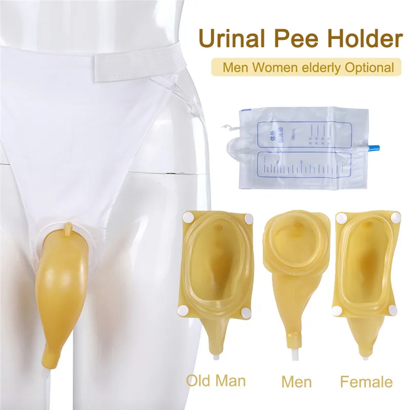 Male Female Reusable Urine Bag Urinal Pee Holder Collector For Urinary Incontinence Bedridden Patients Urination Catheter Bag