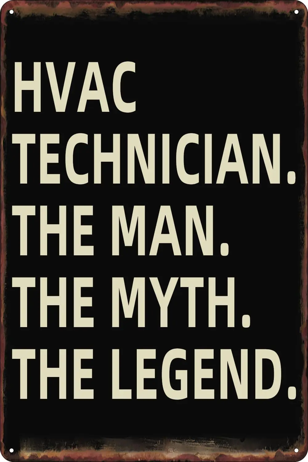 Pancarte en métal vintage « Technician The Man Profession » pour décoration murale, affiche artistique pour salle amusante, « Man Cave », salle de bain