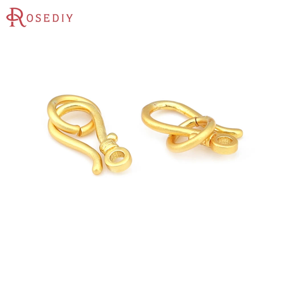 10 مجموعات ماتي الذهب اللون أساور نحاسية ربط المشابك عالية الجودة لتقوم بها بنفسك مجوهرات اكسسوارات مواد صنع المجوهرات