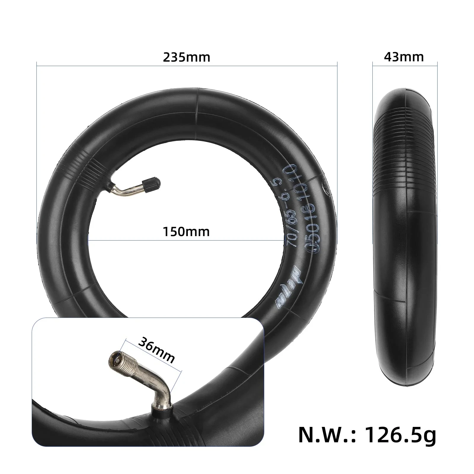 Ulip 10x2.7-6.5 Explosion-proof Inner Tube Scooter Tire 70/65-6.5 For Electric Kick Scooter With 0*75