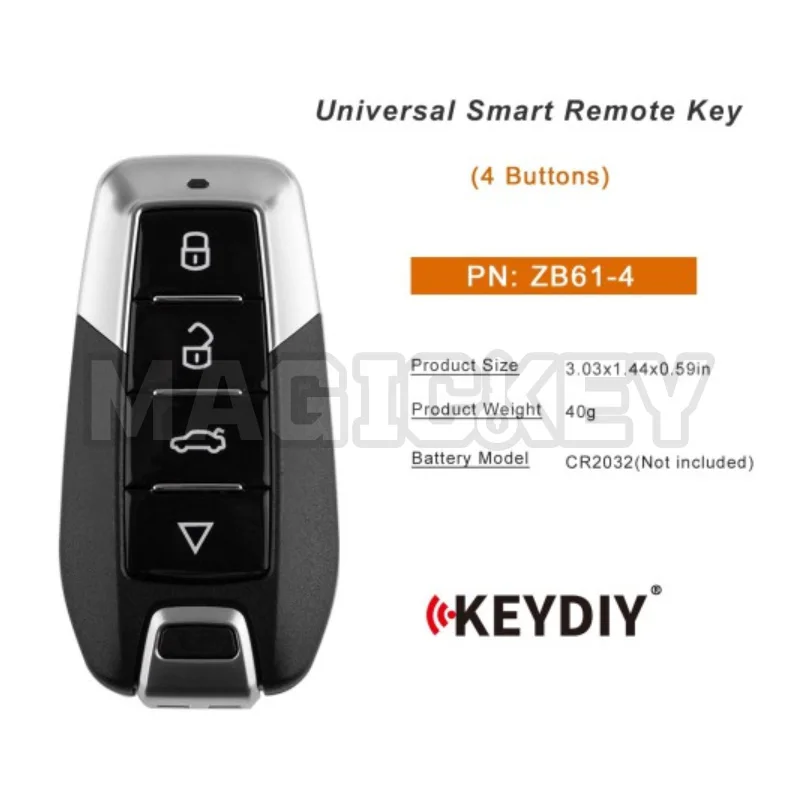 KEYDIY KD ZB61 ZB61-4 Universal Smart Remote Key 4 Buttons Support 46 47 48 49 4A Models
