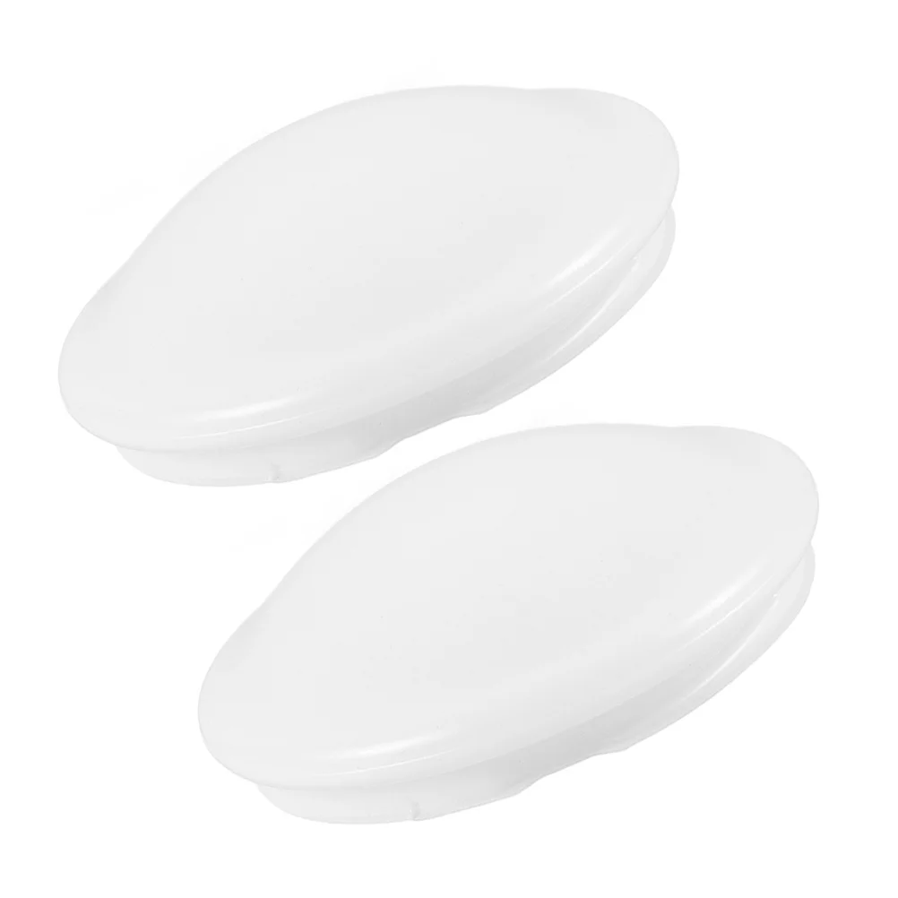 تركيبات السقف الظل 2 قطعة أغطية الضوء البلاستيكية ل فلوش جبل مصباح الحمام المطبخ غرفة نوم كليب على غطاء الثريا قبة