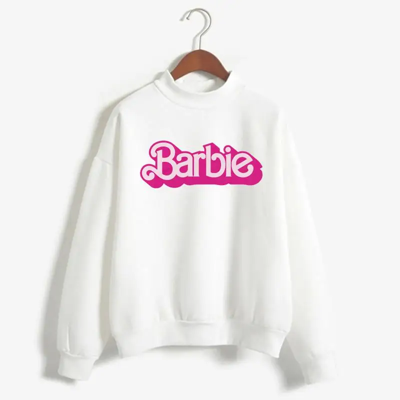 2024 New Women\'s Sweatshirt Sweatshirt Pullover T-Shirt Barbie Cartoon Genuine Cute Loose Casual Round Neck Autumn and Winter