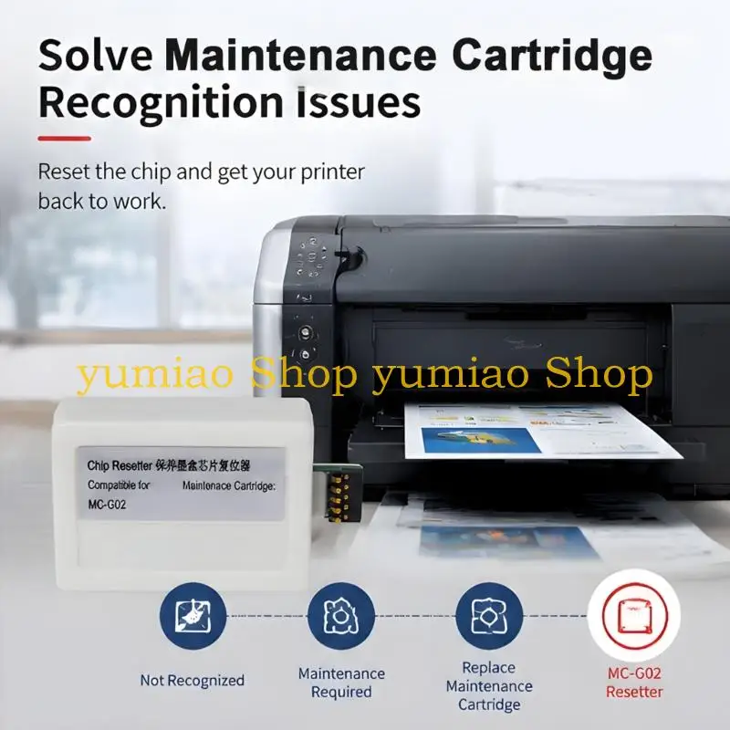 587B G02 Maintenance Chip Service Tool, Handheld Gold Contact Device for Printer Count Tasks, Single Piece Service Accessory Use
