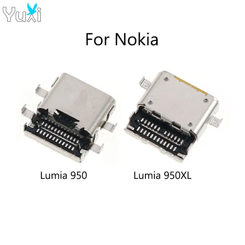 YuXi 1 Piece For Nokia Lumia 950 950XL Charging Port Charger Dock Connector USB Type C Power Plug Socket