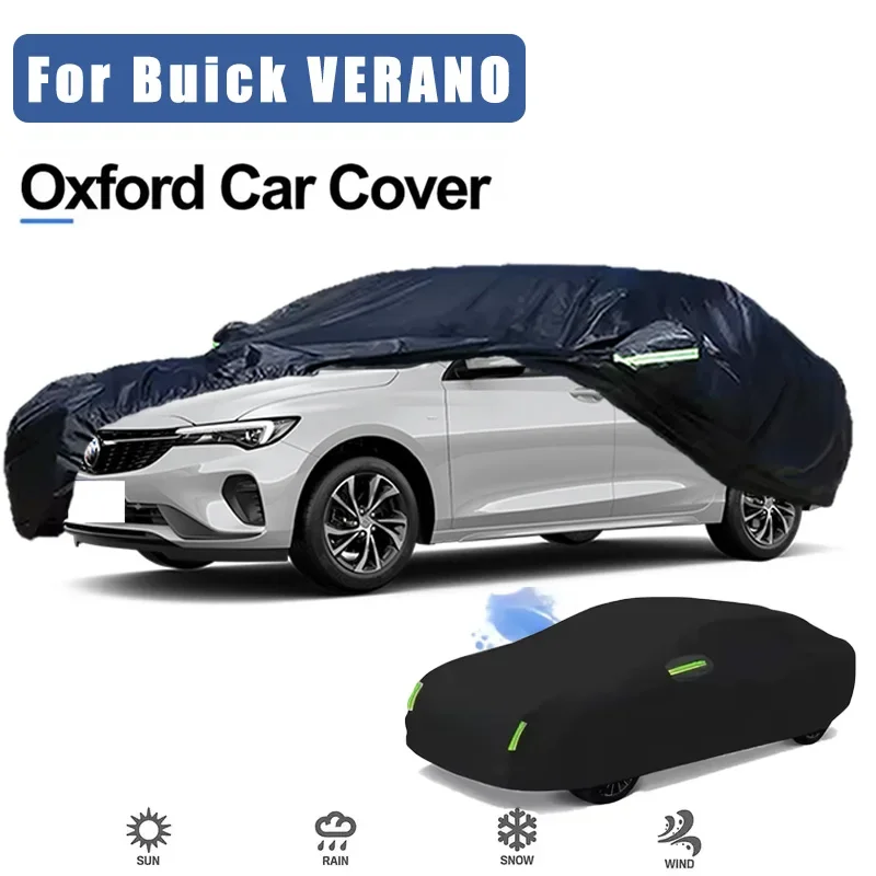 

For Buick VERANO Car Covers Outdoor Waterproof Dustproof Sun Rain Snow Protection Thick Oxford Cloth Car Accessories