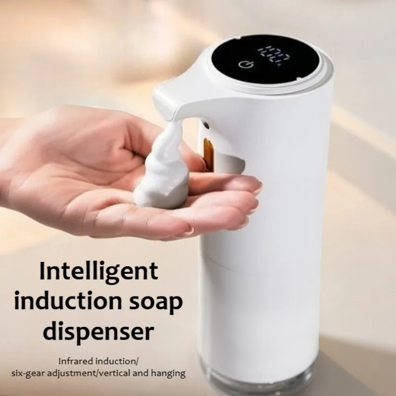 Intelligent induction soap dispenser dual-purpose large-capacity automatic foam washing mobile phone usb charging type