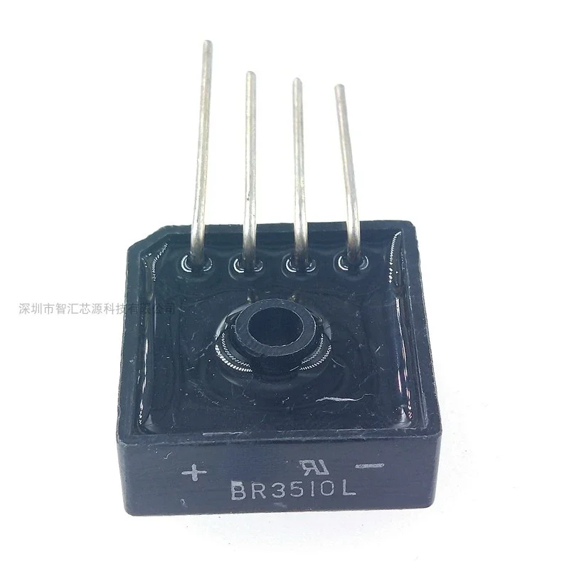 5PCS/LOT BR3510L BR3510 rectifier bridge 35A 1000V square bridge KBPC3510L bridge stack New original