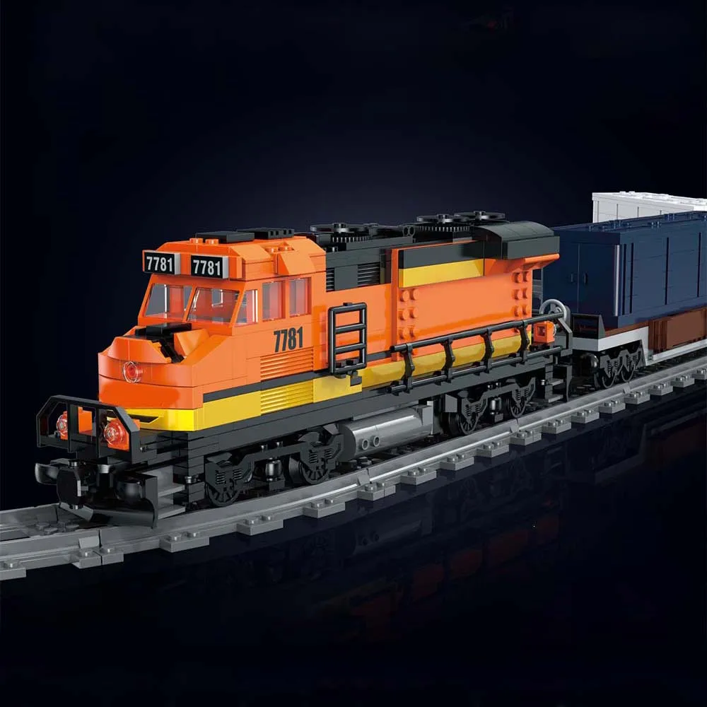 

Technic Vintage Railway Burlington Train 1065pcs Train Construction Kit, Moc Modular Building Blocks Station Express Train Gift