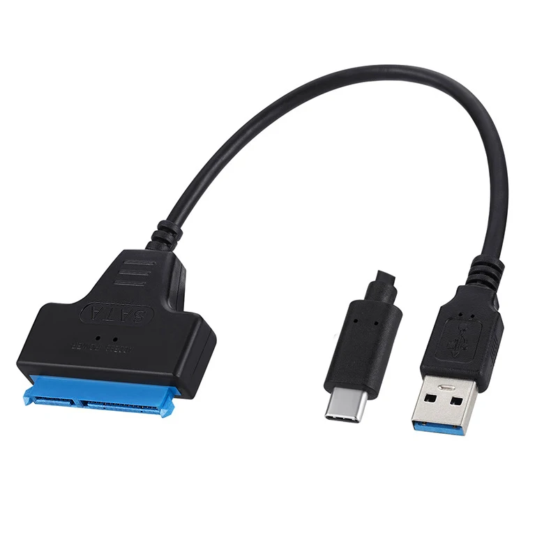 SATA to USB 3.0/2.0/Type-C Adapter Sata Cable Up To 6 Gbps Support 2.5 Inch External HDD SSD Hard Drive 22 Pin Sata III Cable