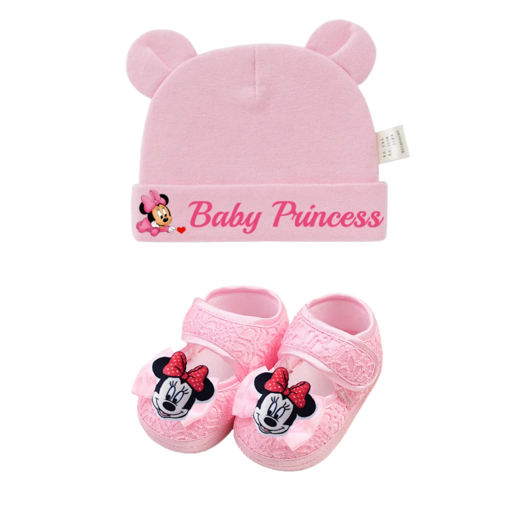

2 sets of baby hat and sock set newborn baby hat Kawaii baby shoes newborn gift set baby gift newborn photography props set