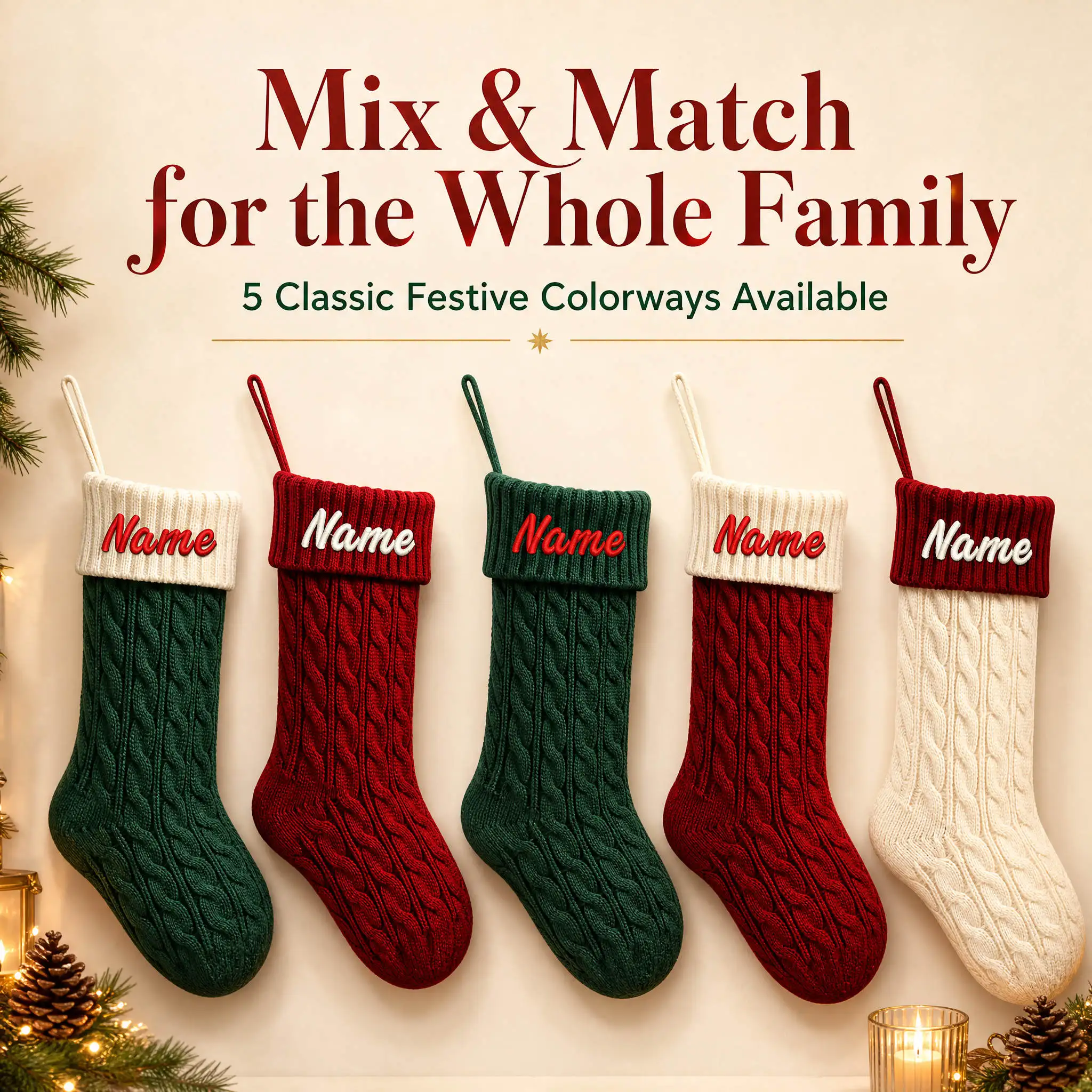 Personalisierbare Weihnachtsst – Embroidery Xmas Stocking Bewertung und Preis