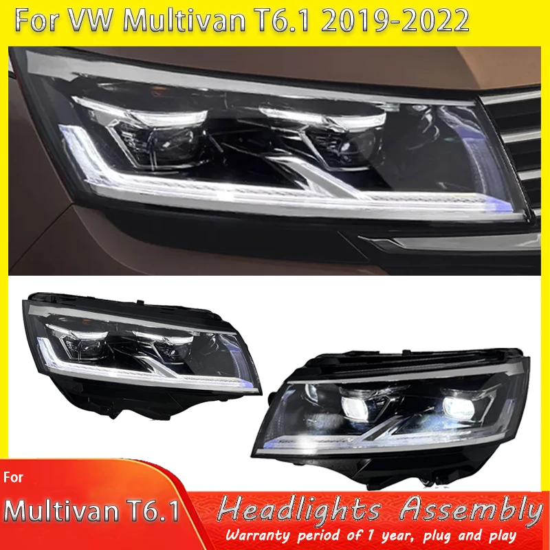 

Стайлинг фар для Volkswagen Caravelle 2019 2020 2021-2022 Multivan T6, линза проектора, светодиодные автомобильные вещи, автоаксессуары