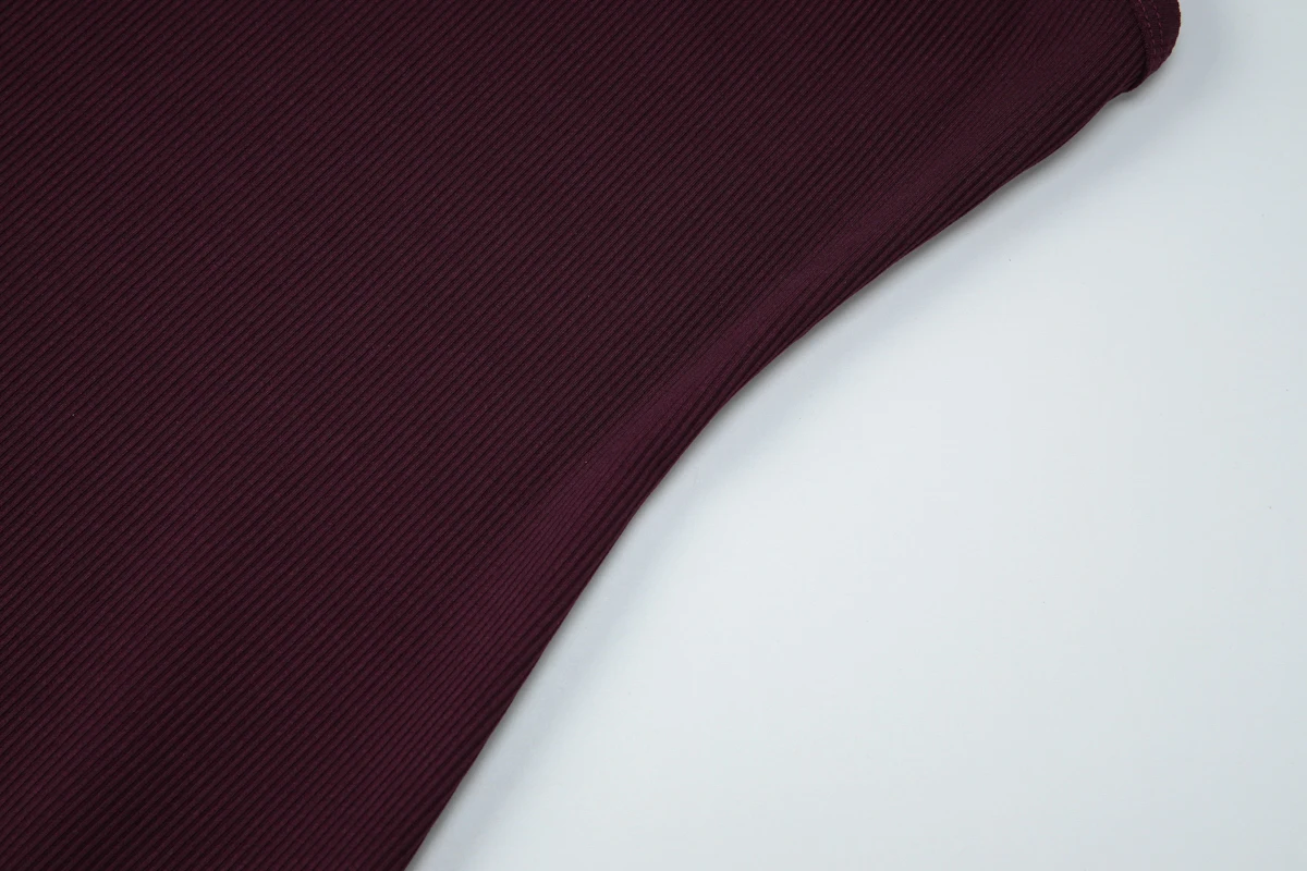 Hugcitar Geripptes Neckholder-Kleid Einfarbiges Rückenfreies Sexy Bodycon Minikleid Frühling Sommer Lässige Damenkleidung Streetwear Party Festival – Detail 7