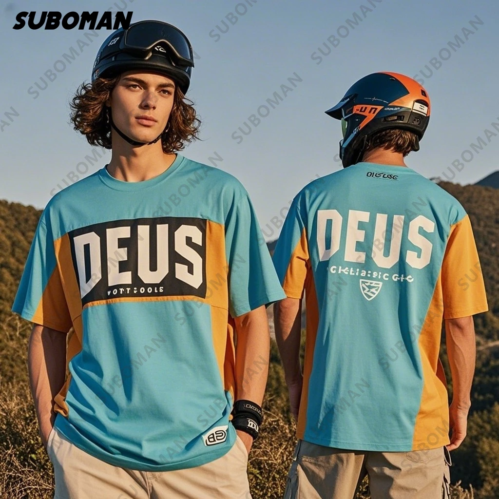 Camiseta de Motocross para Hombre, Nueva Colección 2026, para Descenso de Montaña, Manga Corta, Secado Rápido, Marca DEUS EX MACHINA, Tallas S-4XL