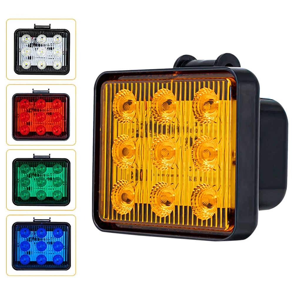 

NEW Bright Truck Flashing LED Warning Light 12-80V Universal Pickup Truck Trailer RV Waterproof Rear Lamp 9 Beads