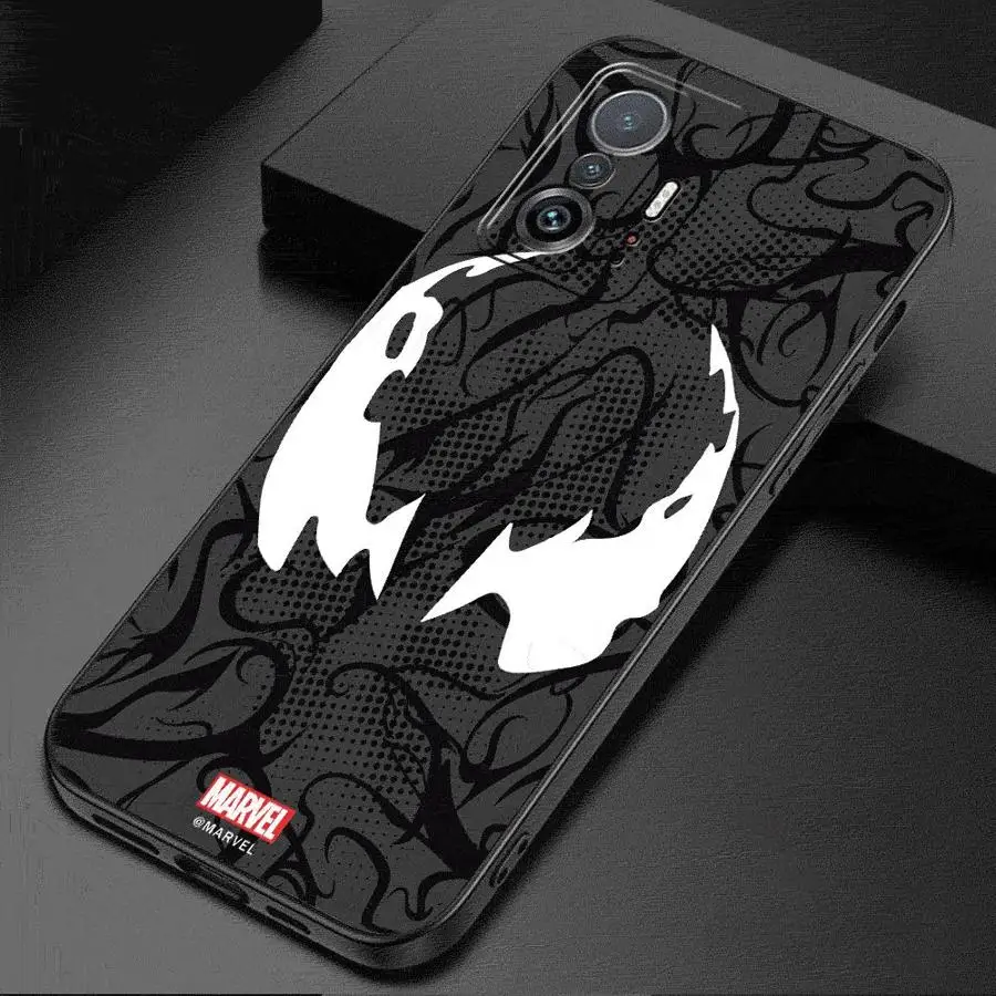 Marvel Spider Man Venom Logo Phone Case for Xiaomi Mi 11 Lite 12T 11T 10T Pro 12 12X 13 14 Pro 13 Lite Silicone Cover