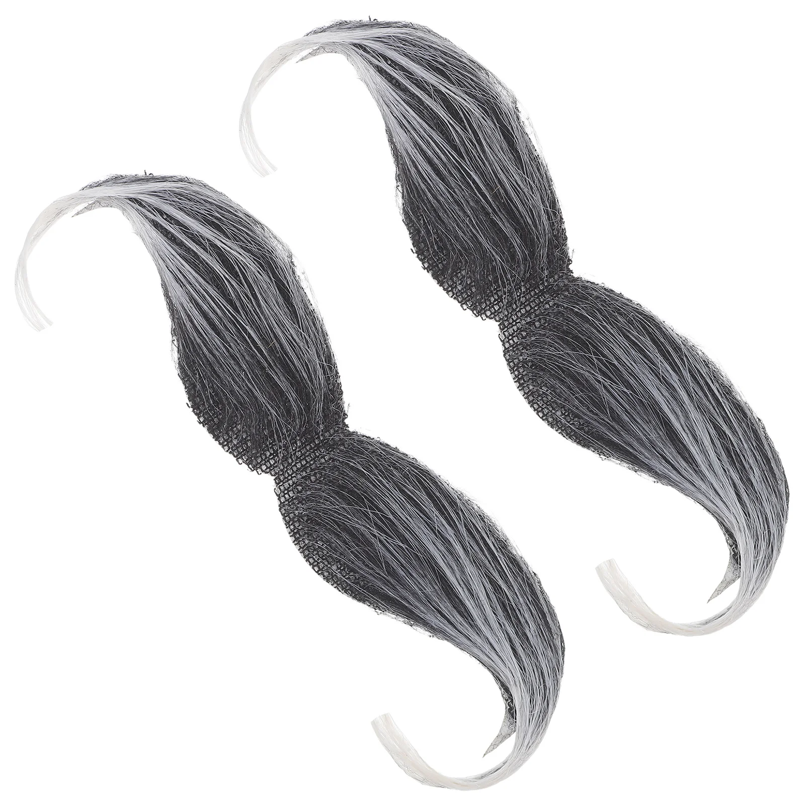 Lifelike Fake Mustache and Beard Set 2pcs for Adult Halloween Party Cosplay Event Realistic False Facial Hair Costume Accessory