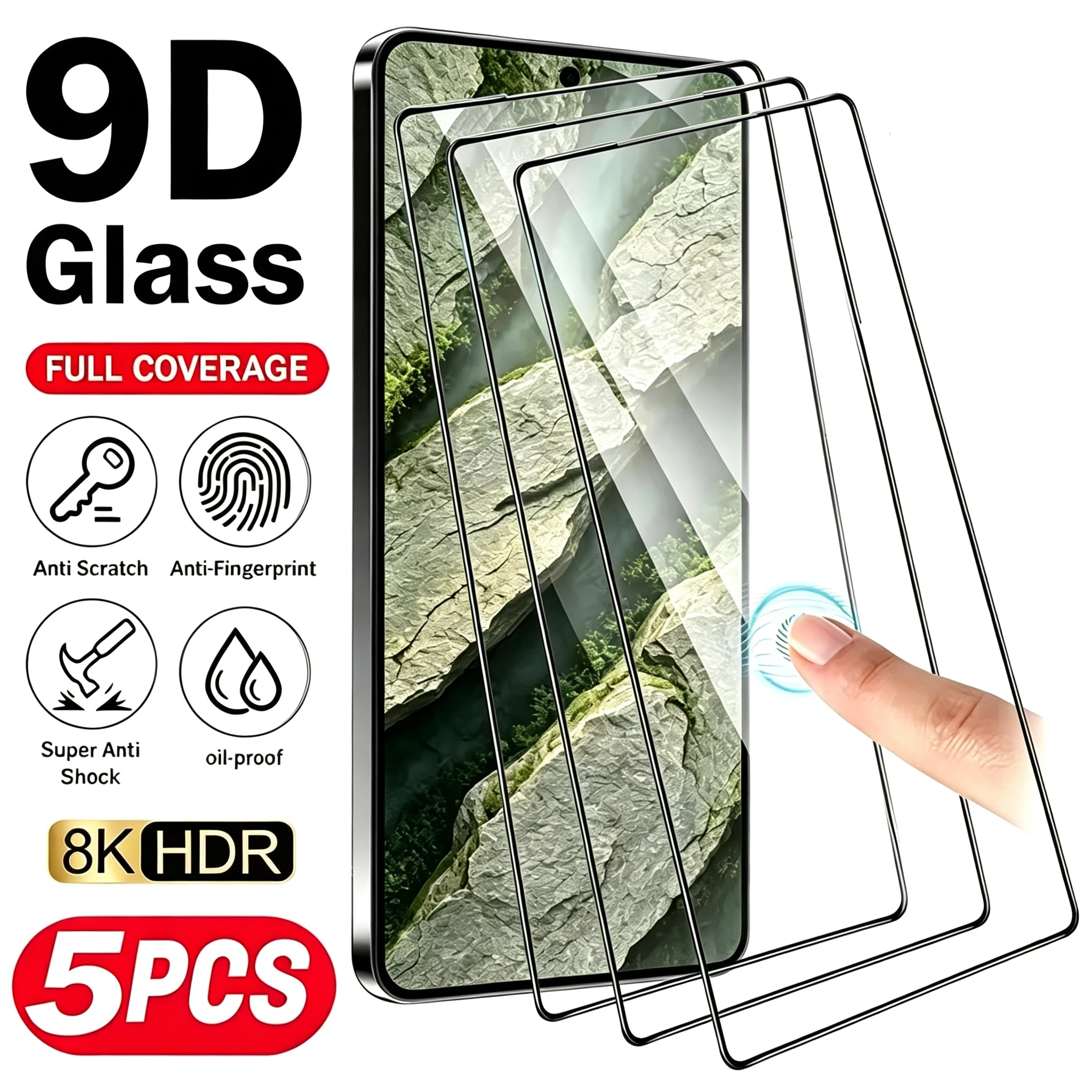 5Pcs 9H Tempered Glass Screen Protector For Samsung Galaxy Z Fold 8 Z Fold 7 Z Fold 6 Z Fold 5 Z Fold 4 3 Protective Glass Film