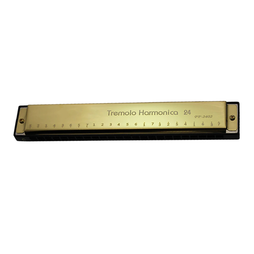 

24 Holes Harmonica Gift for Children Instrument Major Well-made Music Toy Timbre Tremolo