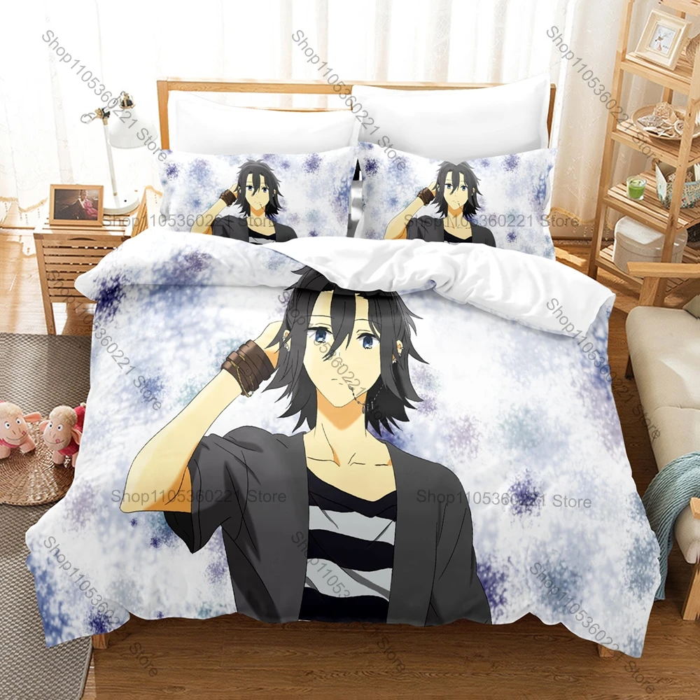 Cool Personality Miyamura Izumi Bedding Set New Anime Character Printed Duvet Cover & Pillowcase Home Textile Gift All Sizes Ava
