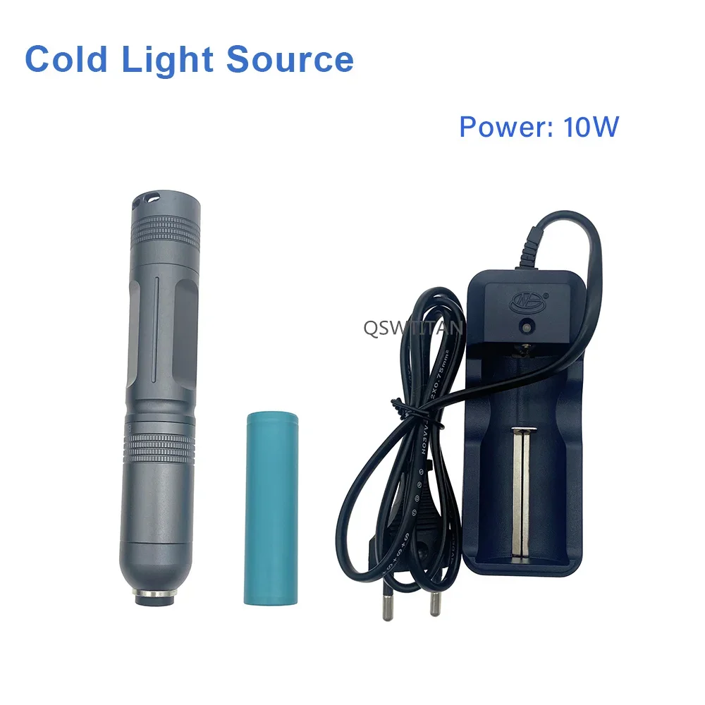 Portable Endoscope Handheld High Brightness LED Light Source 10W Endoscopy Rechargeable Light Source for ENT