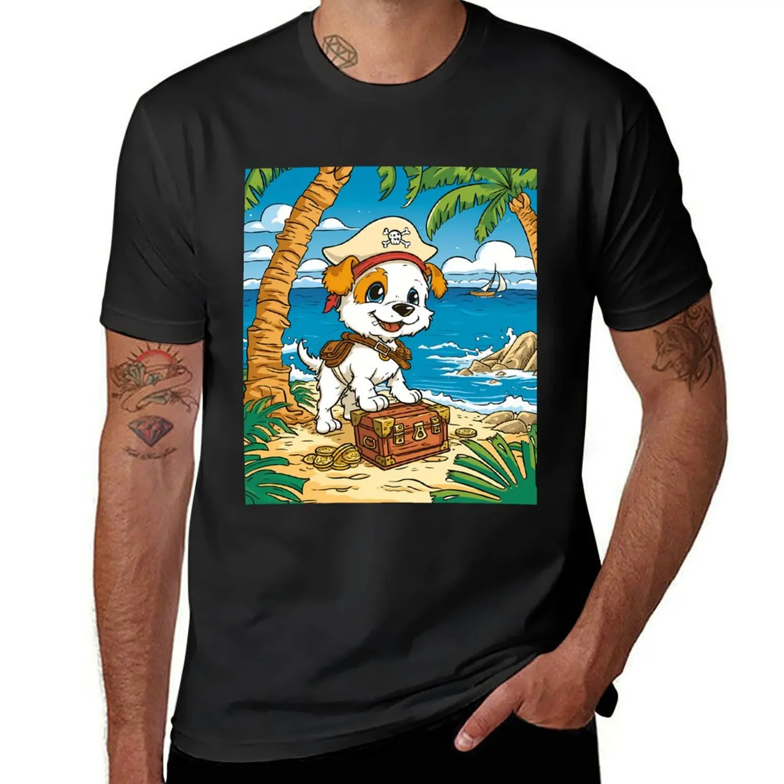 The Pup Pirate T-Shirt graphics sweat mens big and tall t shirts