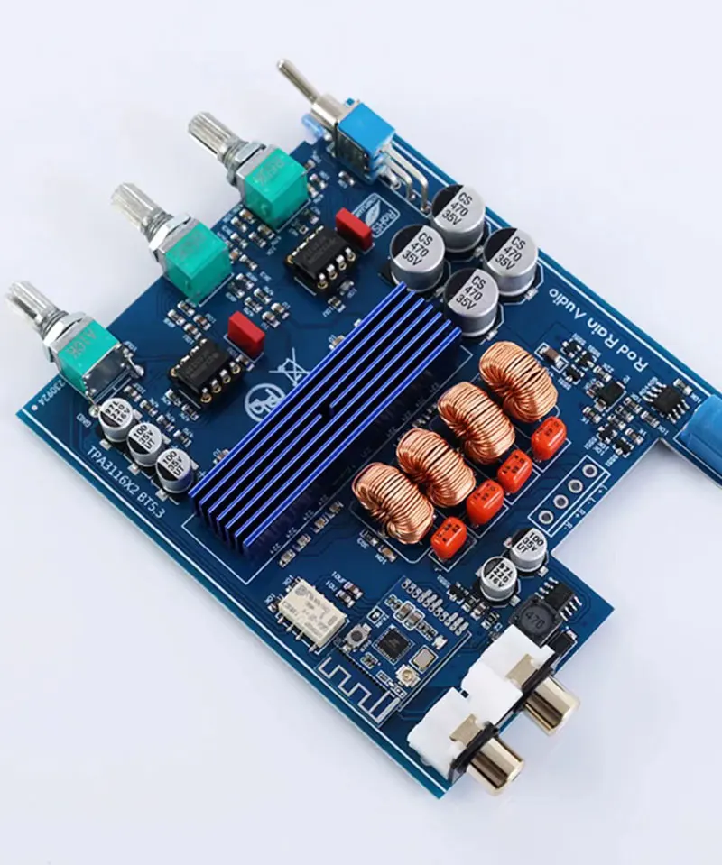 Luodeyu TPA3116 2,0 цифровой усилитель мощности для домашнего рабочего стола 100 Вт * 2 красное кольцо индуктор Bluetooth 5,3