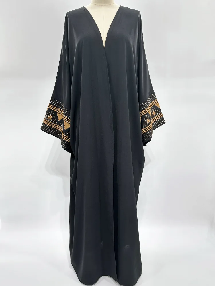 

Embroidery Islamic Muslim Abaya Ramadan Abaya Kaftan Women Muslim Dress Modest Dubai Clothing Robes