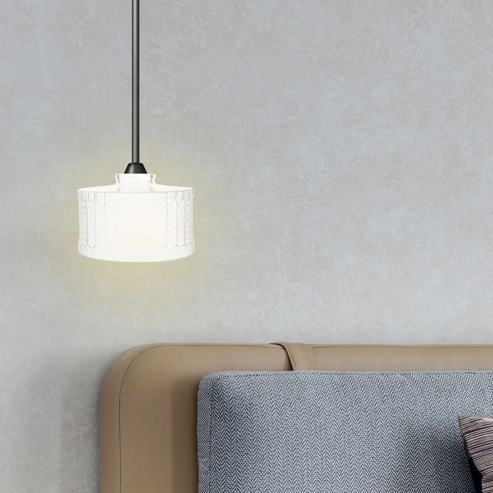 

Прочный стеклянный плафон для подвесного светильника: простой и удобный дизайн для люстр и потолочных светильников