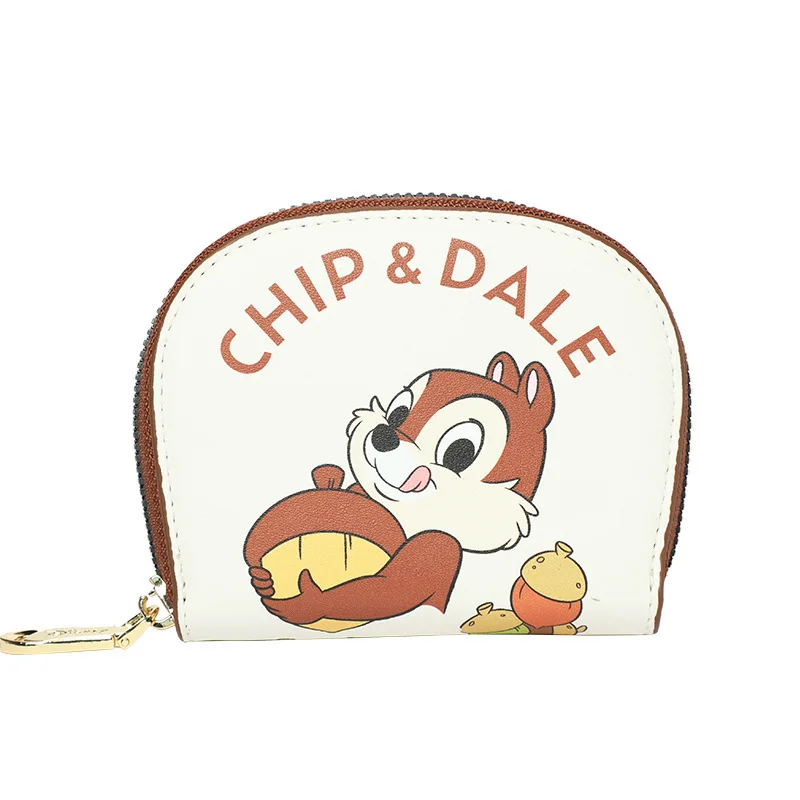 Disney Cartoon Pouch Chip e Dale Storage Bag portafoglio carino pacchetto di carte di grande capacità borse per cellulari portamonete Kawaii