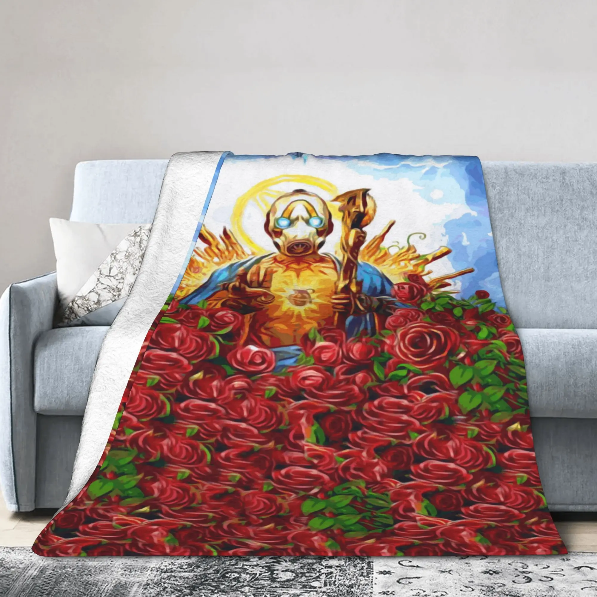 بطانية لعبة Borderlands 4 من الفلانيل للاسترخاء بطانية رمي ناعمة لحاف الأريكة