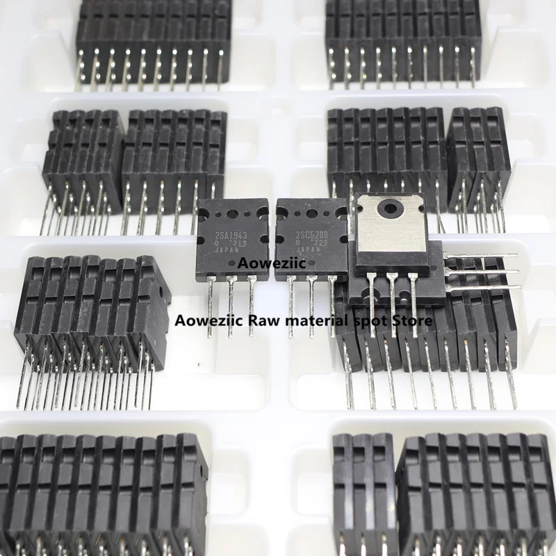 Aoweziic  2023+ 100% New Imported Original  2SA1943 2SC5200 A1943 C5200 TO-3P  PNP Audio Amplifier Transistor 15A 230V 150W