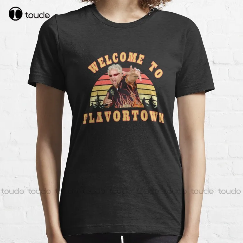 New Guy Fieri Fans Flavortown  Classic T-Shirt I Love My Boyfriend Shirt Custom Aldult Teen Unisex Digital Printing Tee Shirt