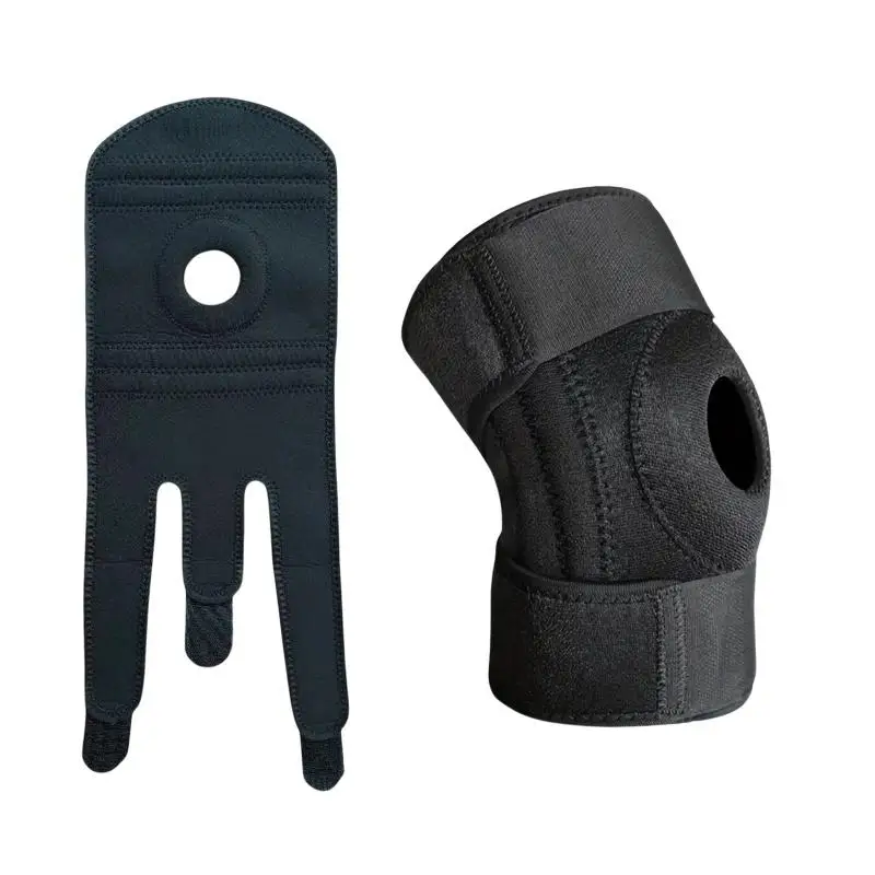 1 Stück verstellbare Kniebandage mit 2/4 Federstützen für Knieschmerzen, Verletzungen, Genesung, Sportsicherheit für Männer und Frauen – Detail 6