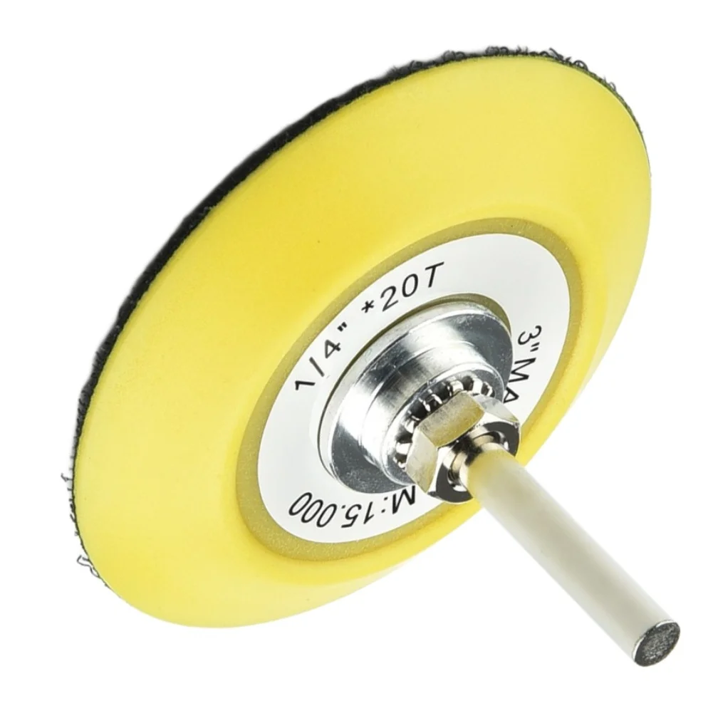 Practical for durable Polishing Disc 3 inch 3'' Backing Pad Fitting & Replacement Sanding With Drill Attachment