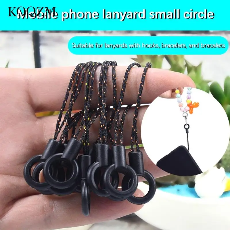 10P Small Lanyard Key Straps General Enhanced Injection Small Sling Phone Short Rope Diy Accessories Pendant Buckle Hanging Head