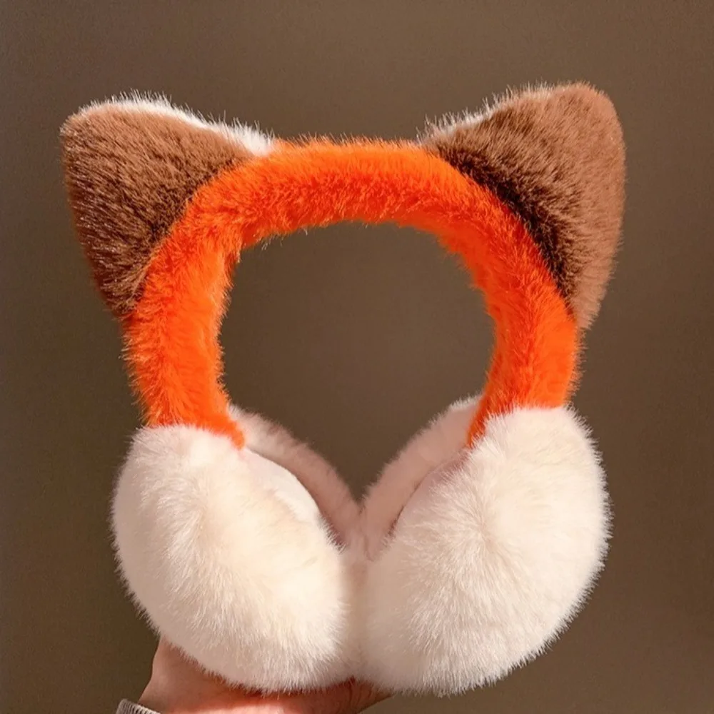 Soft Cartoon Cartoon Earmuffs Windproof Keep Warm Winter Plush Ear Cap Earflap Ear Warmers Foldable Ear Cover Skiing