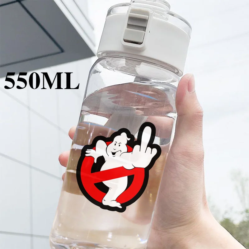 Ghost-busters Portable Sports Fitness Large Capacity Transparent Cup Large Capacity Portable Drop Resistant and Portable Cup