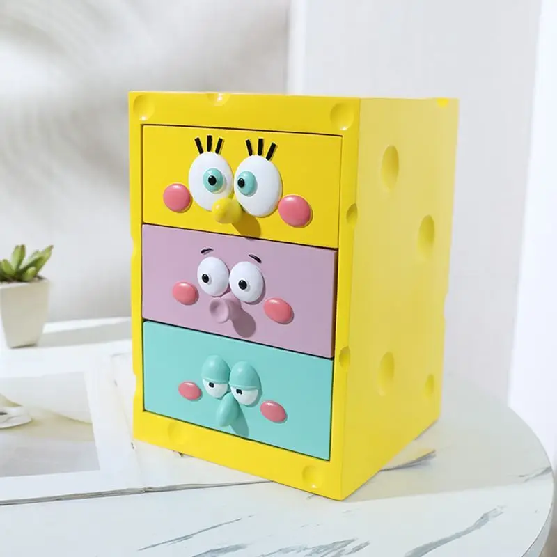 

Cartoon Drawer Desktop Storage Cabinet Anime Cute Cartoon Organizing Storage Box