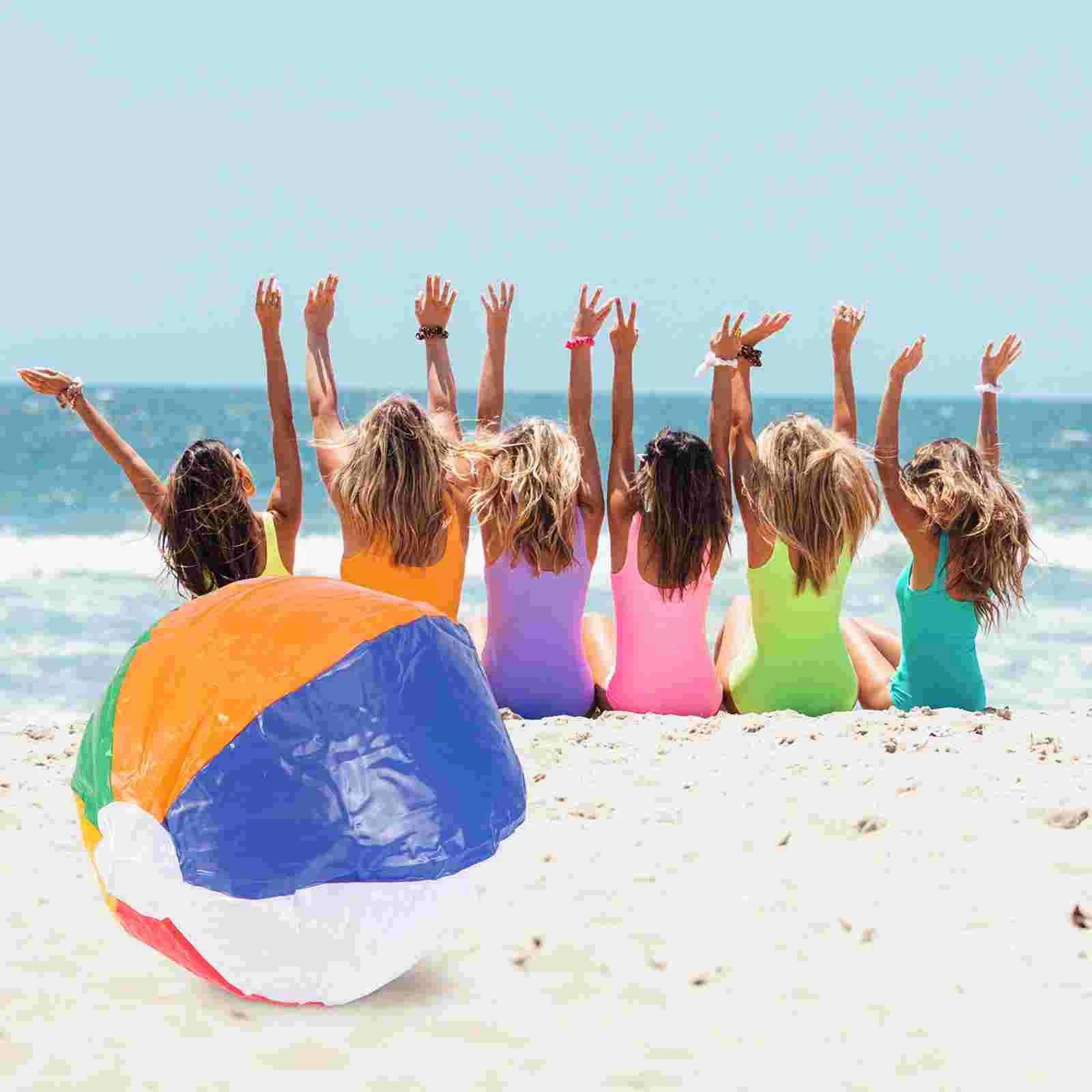 6 stuks opblaasbare strandballen ballen voor strandzwembadfeesten kleurrijke strandballen