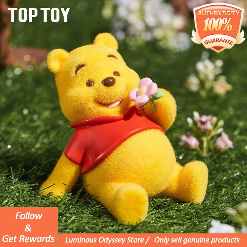 ของแท้ Toptoy Winnie The Blind กล่อง Happy Daily Series ตุ๊กตา Plush อินเทรนด์น่ารักของเล่นเดสก์ท็อปเครื่องประดับของขวัญ Mystery กล่อง