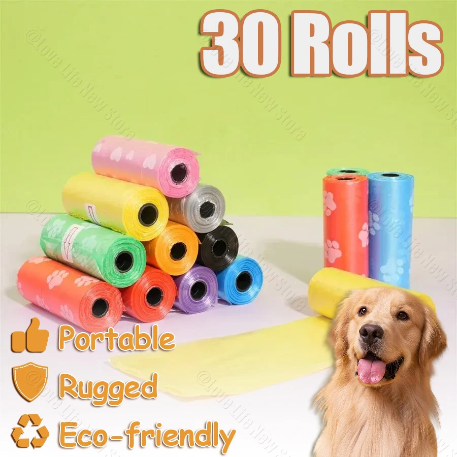 450 Pcs Portable Pet Cleaning Bags Leak Proof Dog Poop Bags Pet Waste Bin Bags For Indoor Outdoor Use Pets Supplies For Dog